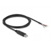 DELOCK Cavo adattatore USB 2.0 Type-A a seriale RS-485 2 m nero