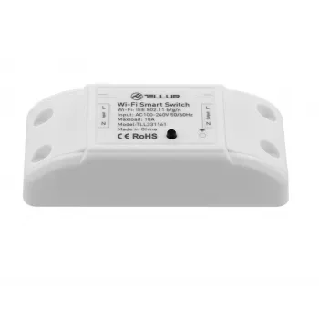 Interruttore Wi-Fi inline Tellur TLL331161 2200W — relè inline smart per lampade e dispositivi