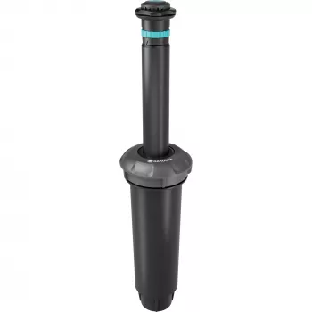 Sistema di irrigazione irrigatore a scomparsa MD80 nero grigio gittata da 3,5 a 5 metri