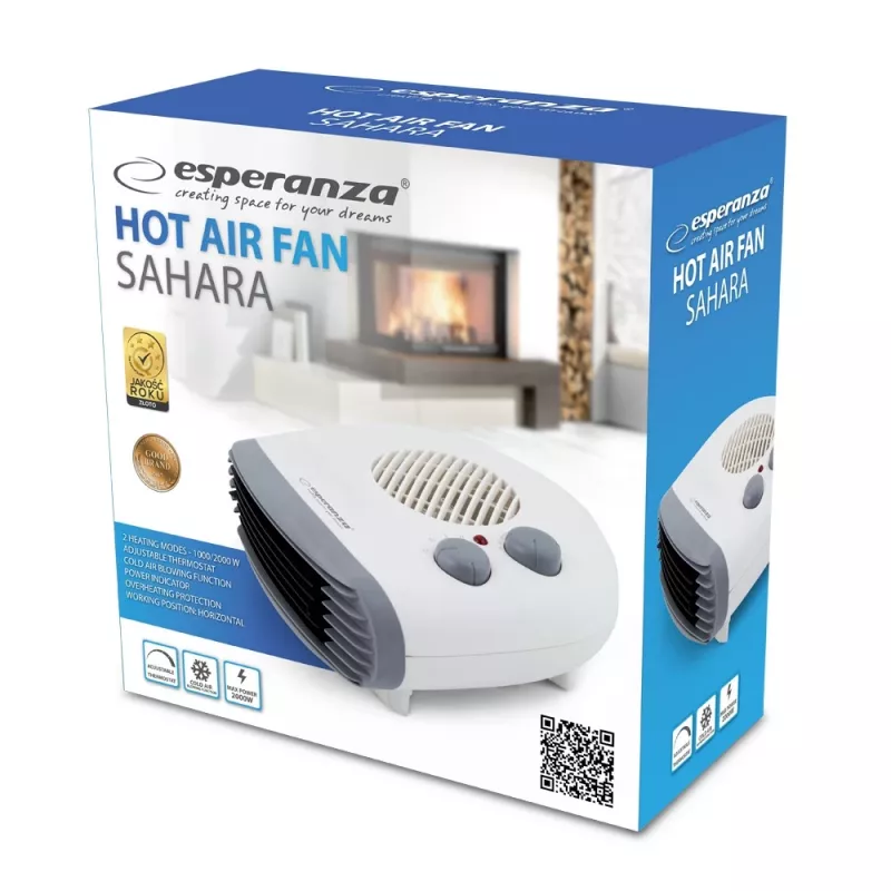 Termoconvettore elettrico EHH003 grigio, bianco 2000 W - Esperanza