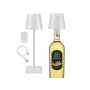 Beper P201UTP112 lampada da tavolo ricaricabile, controllo touch, 2 W, 2000 mAh, bianca