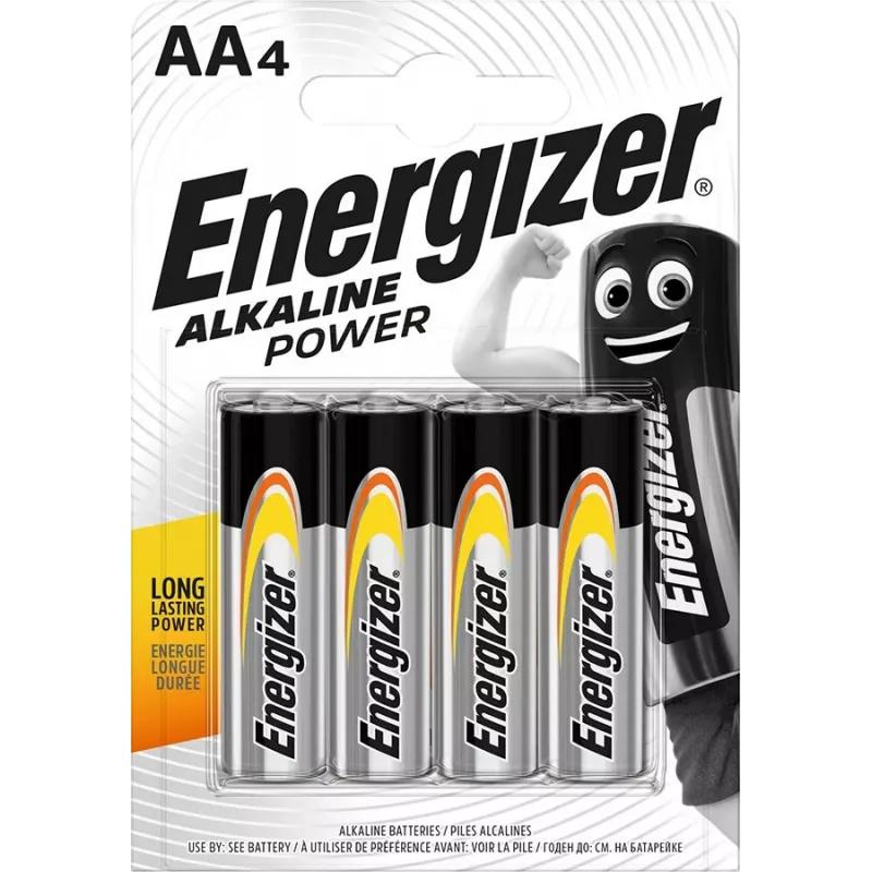 Batteria alcalina AA usa e getta Energizer Classic 1,5V LR6 — 4 pz., 50,5×14,5 mm, 23 g