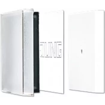 Copertura per interruttore della luce Jung LS 990 NAGL, bianco, per bilancieri modulari