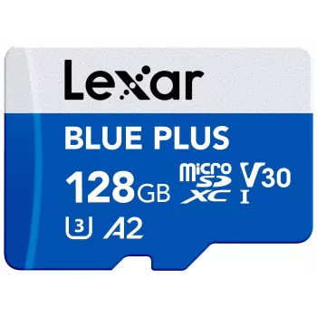 Scheda di memoria MicroSDXC Lexar BLUE PLUS 128 GB UHS‑I U3 V30 170 MB/s