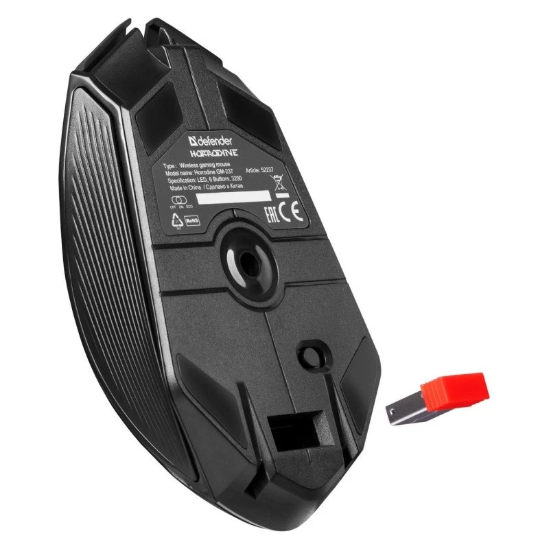 Mouse DEFENDER GM-126 TISA RF+BT OPTIC 1600dpi 6P nero