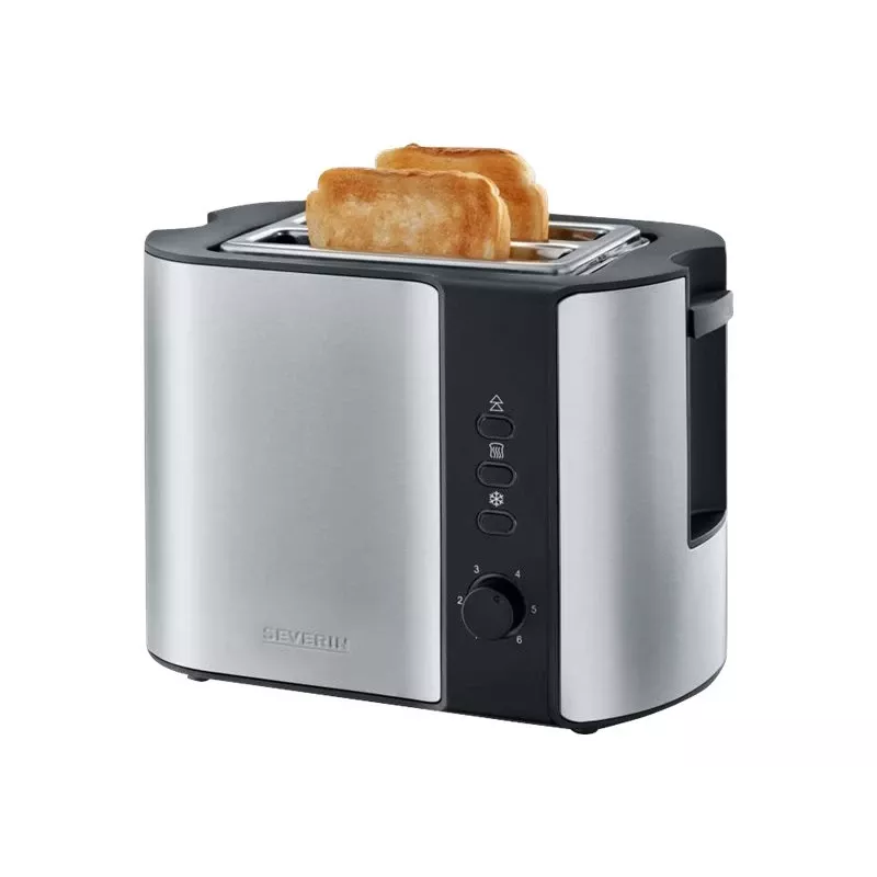 Severin 2589 2 fette 800 W nero, acciaio inox