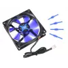 Ventola per case NoiseBlocker BlackSilentFan XE1 92 mm, 1500 giri/min, 17 dB, 50 m³/h, 4 V, nero