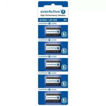 Pile a bottone alcaline everActive LR44 1,5 V – confezione da 5
