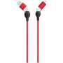 Cavo USB 2GO 797370 1,2 m USB A/USB C USB C/Lightning nero rosso