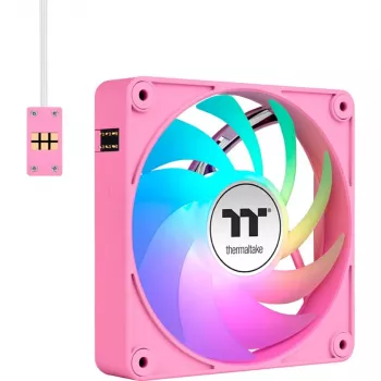 Ventole per case Thermaltake CT120 EX ARGB 120mm rosa confezione da 3