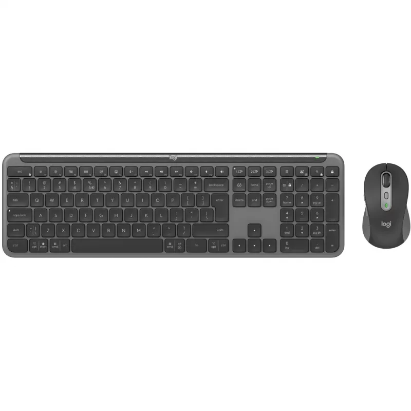 Logitech MK950 Signature slim tastiera mouse inclusi ufficio RF Wireless + Bluetooth QWERTY US International grafite