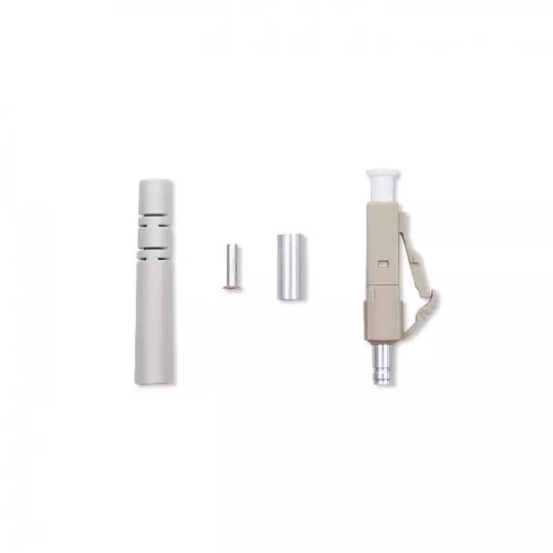 Qoltec 54450 Connettore in fibra ottica LC multimodale beige argento