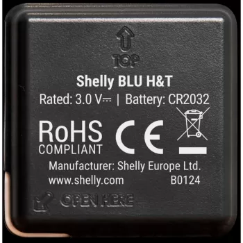 Shelly BLU H&T sensore di temperatura e umidità (nero)