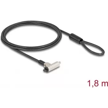 Lucchetto a cavo Navilock 20931 nero argento 1,8 m 4,5 mm