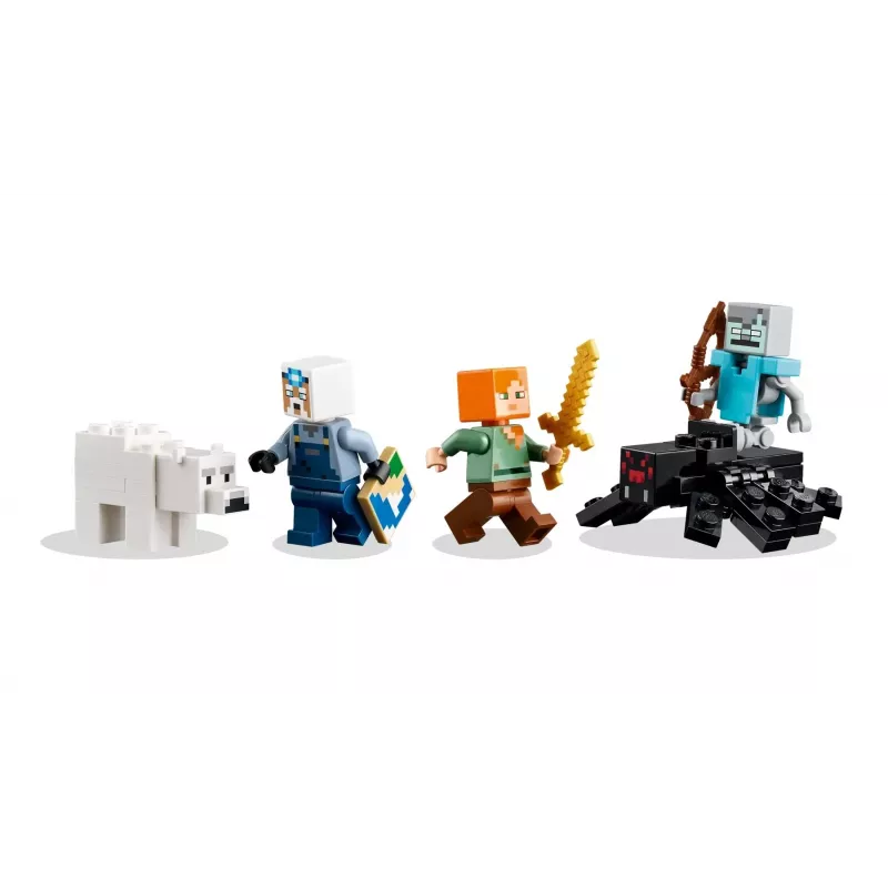 Giocattolo da costruzione LEGO Minecraft La miniera con piccone set 21277 – 530 pezzi, 3 minifigure, età 8+