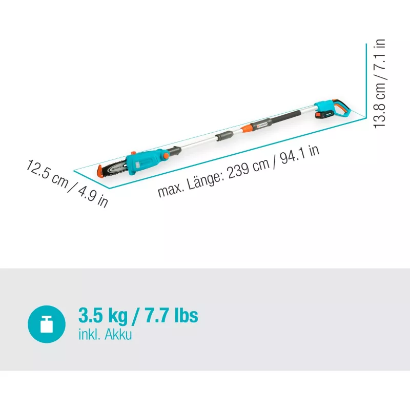 Gardena TCS 20 / 18V P4A 5 cm ioni di litio nero blu arancione