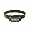 Torcia frontale Nitecore HC60 UHE con batteria ricaricabile 4000 mAh, 6-LED, impermeabile, resistente agli urti, nero/giallo