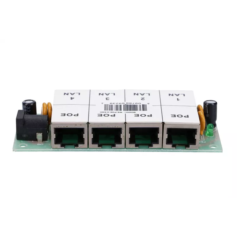 Iniettore PoE Extralink 4 porte 4x 100 Mb/s RJ45, Fast Ethernet, 48 V, senza case