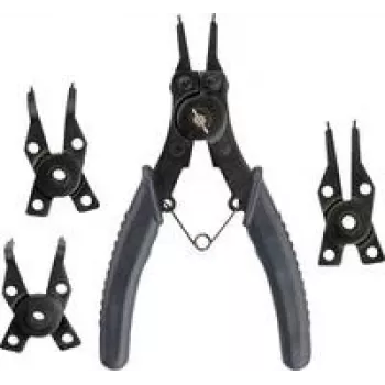 Set pinze per anelli di sicurezza KWB 403900, 4 pezzi, pinze per anelli di sicurezza interni ed esterni