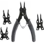 Set pinze per anelli di sicurezza KWB 403900, 4 pezzi, pinze per anelli di sicurezza interni ed esterni