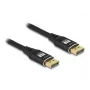 Cavo DisplayPort DeLOCK 8K 60 Hz 3 m nero metallo