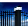 GB128 Lampada solare LED per pali di recinzione e giardino, nero - verde blu