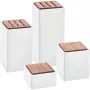 Set di contenitori in ceramica per alimenti 4 pezzi ZWILLING 1002267 – smaltati, impilabili, ermetici per tè, caffè, zucchero, spezie