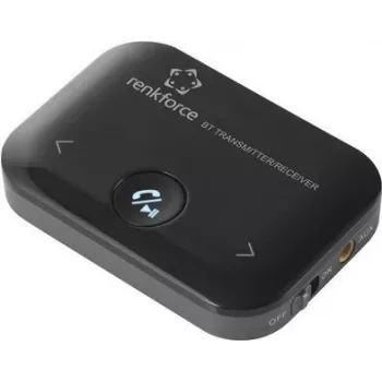 Renkforce RF-BTR-150 trasmettitore/ricevitore musicale Bluetooth® versione Bluetooth: 5.0 8 m batteria ricaricabile integrata (RF-5087932)