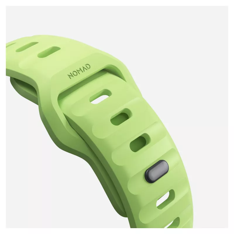 Cinturino Nomad Sport Band verde chiaro in gomma — larghezza 21,5 mm, polso 160–195 mm