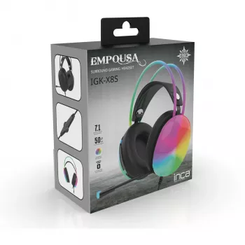 Cian Technology GmbH INCA Gaming Headset IGK-X8S 7.1 USB RGB LED nero - Headset