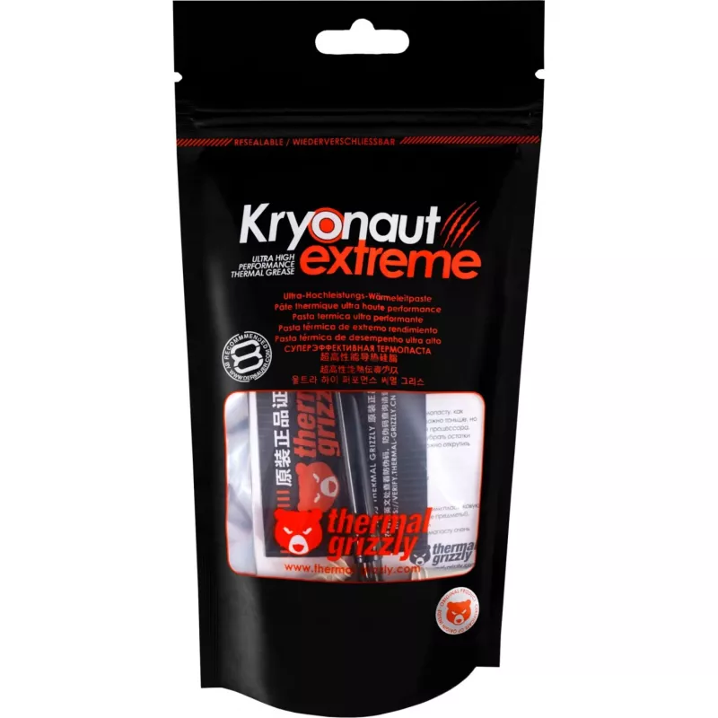 Pasta termica Thermal Grizzly TG-KE-002-R, 2 g, ossido di alluminio, nero
