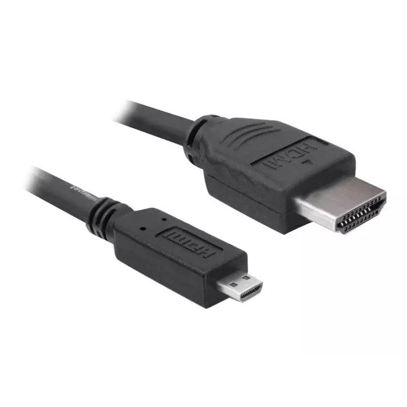 DeLOCK - Cavo video / audio - HDMI - 32 AWG - HDMI, 19 poli (M) - 19 poli Micro-HDMI (M) - 3 m (82663)
