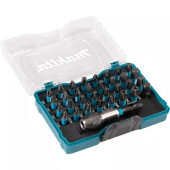 Set di punte Impact nero E-12441, 33 pezzi (blu, 1/4, per avvitatore a impulsi)