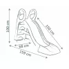 Smoby 7600820509 Life My Slide scivolo, 150 cm, con attacco per l'acqua, in plastica riciclata, dai 2 anni
