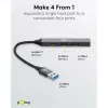 Hub USB Goobay Slim 4 porte, USB-A a USB-C™/USB-A, USB 3.2 (74458)