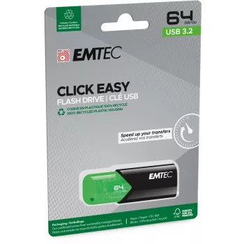 Chiavetta USB Emtec 64GB USB Type-A 3.2 Gen 1 Click Easy
