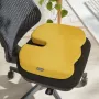 Leitz Ergo Cosy cuscino da seduta, cuscino da seduta, universale, giallo, a cuneo, tinta unita, cerniera