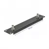 Pannello frontale DeLOCK 10 pollici con 2 x connettore femmina BNC 1U nero