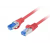 Cavo patch LANBERG S/FTP CAT.6A 0.5M rosso LSZH