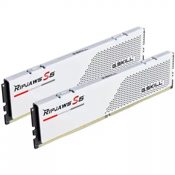 DIMM 64 GB DDR5-6000 (2x 32 GB) kit dual, memoria F5-6000J2836G32GX2-RS5W, Ripjaws S5, INTEL XMP