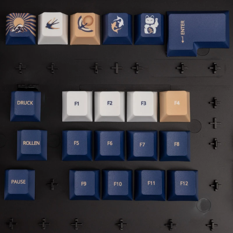 Set di keycap Traitors UKIYO-E, PBT, (ISO-DE)