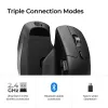 Mouse Keychron M6 per destrorsi universale — ottico, RF wireless + Bluetooth + USB-C, 30000 DPI, nero