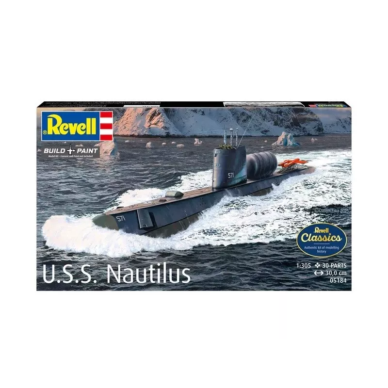 Modello in plastica nave REVELL U.S.S. Nautilus scala 1:305, kit 05184