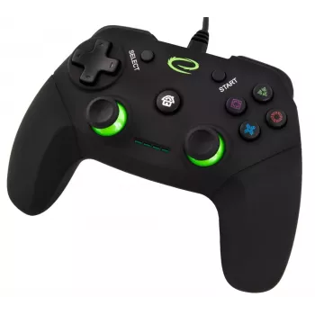 Gamepad ESPERANZA EGG110K USB con filo, vibrazione, 12 tasti, cavo 1,5 m — per PC e PS3