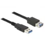 Delock cavo di prolunga USB 3.0 - prolunga USB - USB Type-A (M) a USB Type-A (F) - USB 3.0 - 3,0 m - nero (85057)