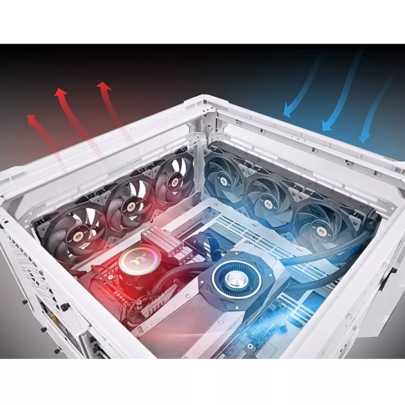 Thermaltake SWAFAN GT12 120mm Ventola per case - Nero