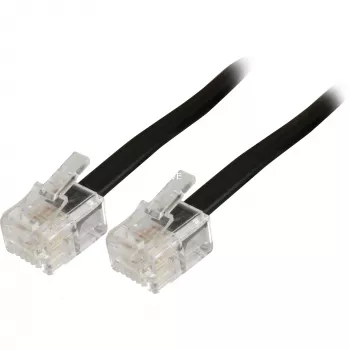 Cavo telefonico modulare Goobay 50318 RJ-11 RJ-11 6 m nero