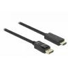 Cavo Delock DisplayPort 1.1 maschio > High Speed HDMI-A maschio passivo 3 m nero (82435)