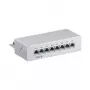 Wentronic Goobay patch panel CAT 6 Mini/Desktop, 8 porte, grigio - schermato STP, grigio (93047)