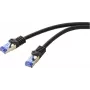 Renkforce RF-6830462 Cavo di rete RJ45, cavo patch CAT 6a S/FTP 2,00 m nero 1 pz. (RF-6830462)